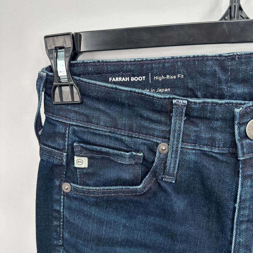 AG JEANS NWT Farrah Boot High Rise Jean in Vapor Wash in Soho // 24 x32 - Picture 7 of 13